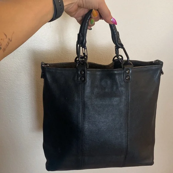 Plinio Visona made in Italy black tote